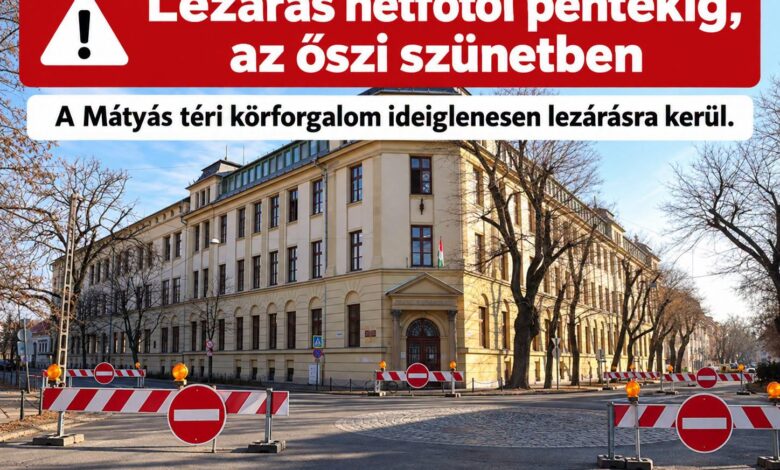 Hétfőtől lezárják a szegedi Mátyás téri körforgalmat, mutatjuk a pontos forgalomváltozásokat - Szegedi hírek | Szeged365
